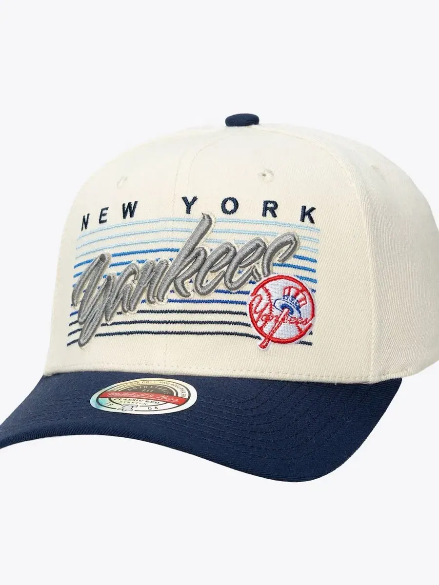 Кепка-снапбек с вышивкой New York Yankees Retro Lines Stretch Mitchell & Ness