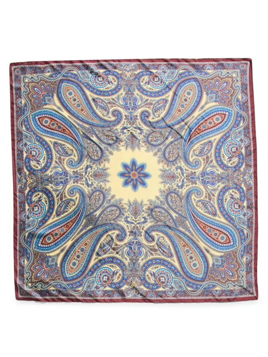 Шарф с принтом пейсли Vintage-Inspired Paisley Printed Square Scarf Steve Madden