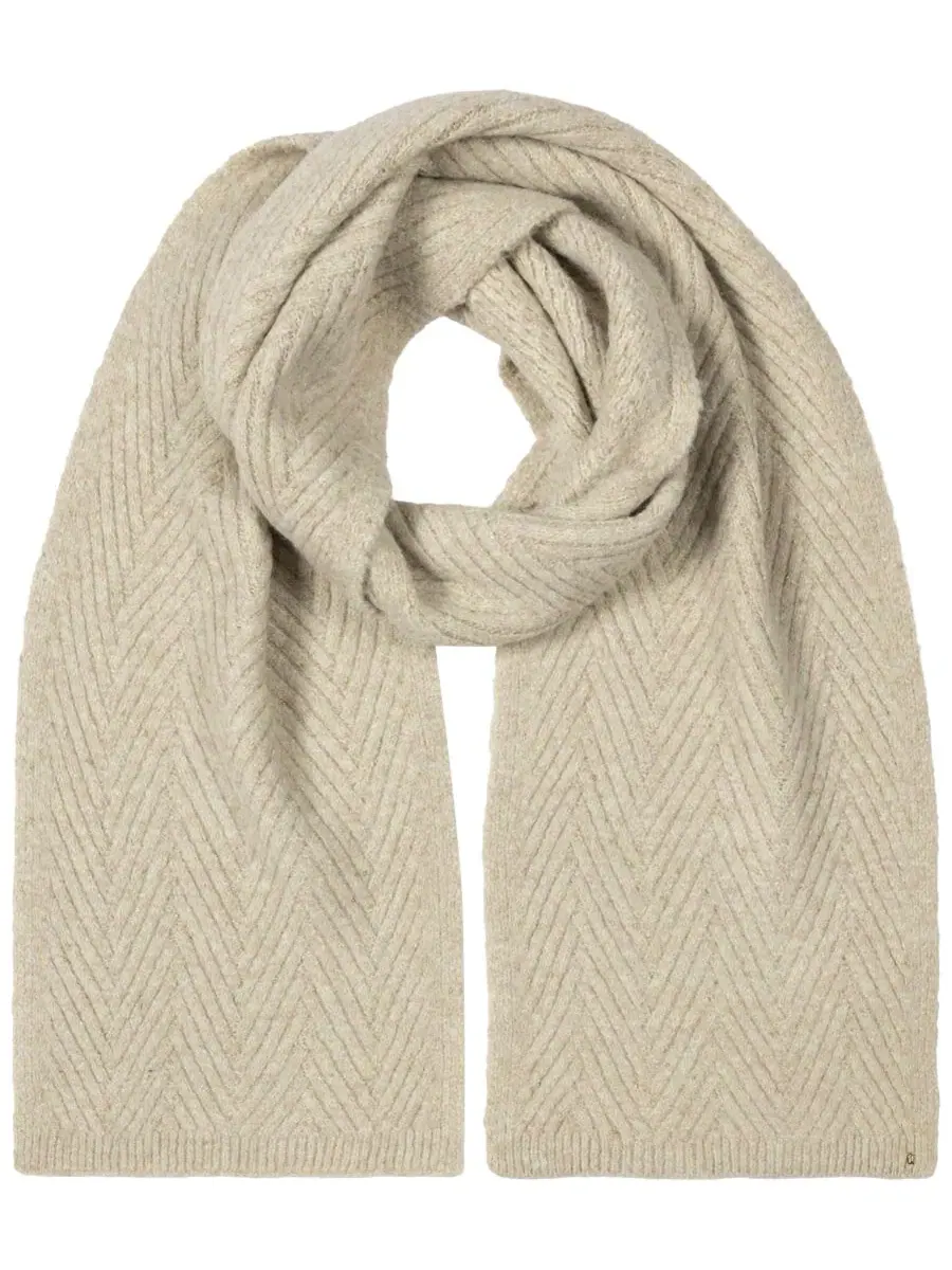 Шарф с узором «елочка» Shine Herringbone Knit Scarf Lauren Ralph Lauren