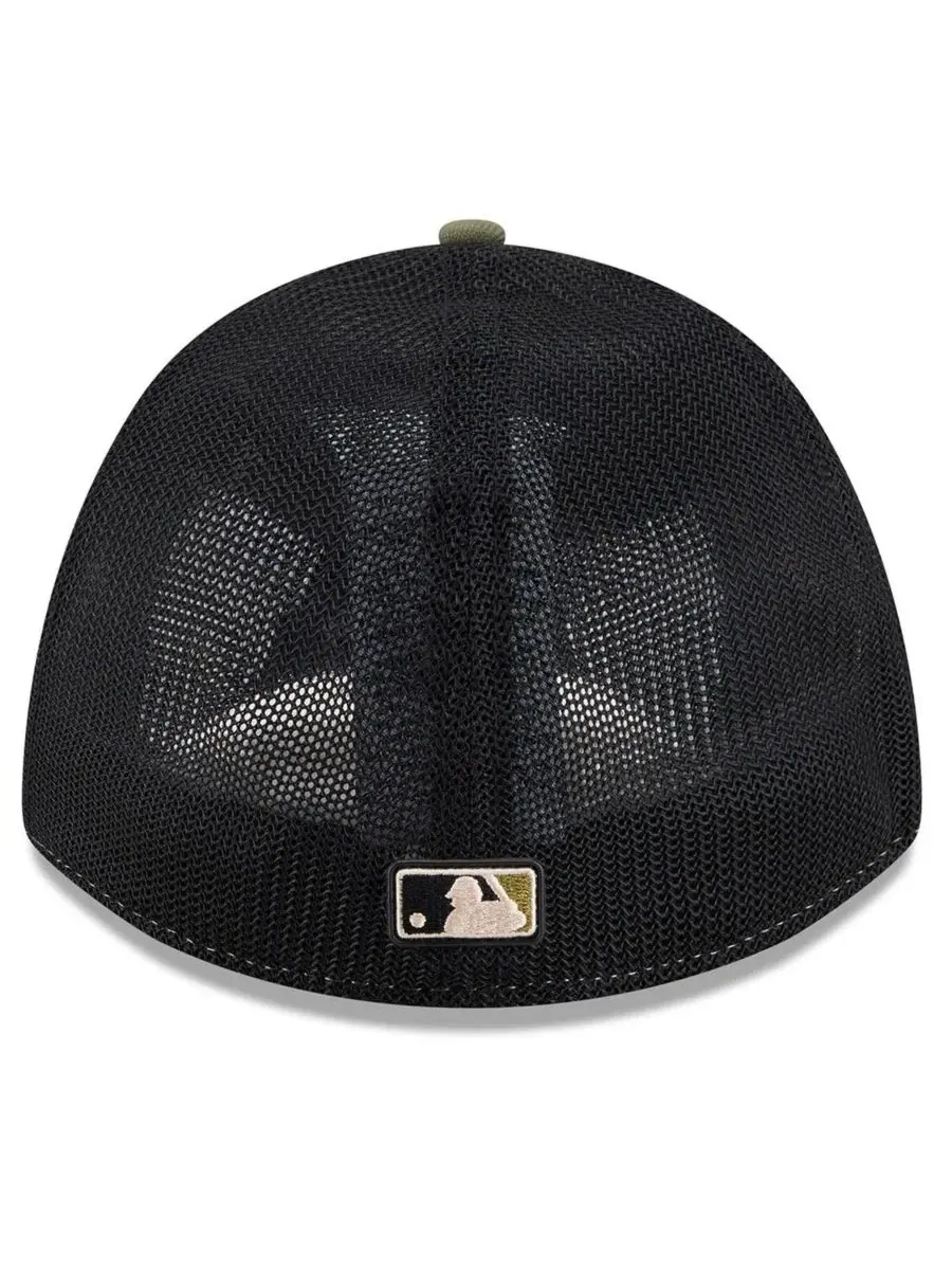 Кепка с вышивкой и флагом США, Cincinnati Reds 2026 Armed Forces Day 39THIRTY M-Crown Flex Hat New — изображение 4 из 5