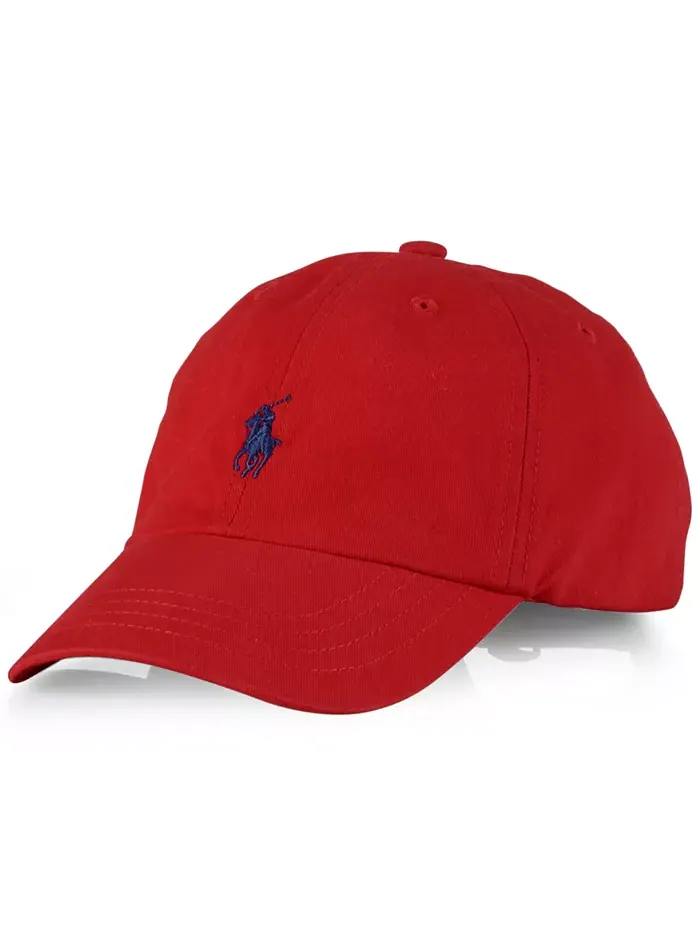 Бейсболка из хлопкового чино для мальчиков старшего возраста Polo Ralph Lauren — изображение 1 из 3, красный/синий
