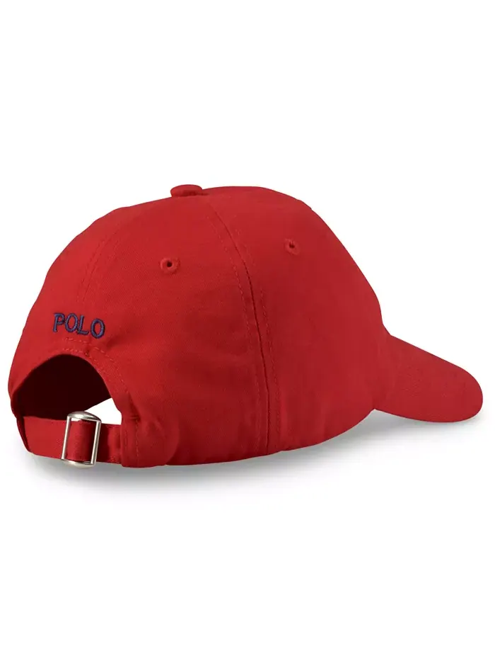 Бейсболка из хлопкового чино для мальчиков старшего возраста Polo Ralph Lauren — изображение 2 из 3, красный/синий