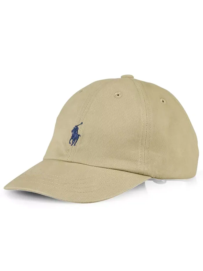 Бейсболка из хлопкового чино для мальчиков старшего возраста Polo Ralph Lauren — изображение 2 из 3, классический хаки/синий