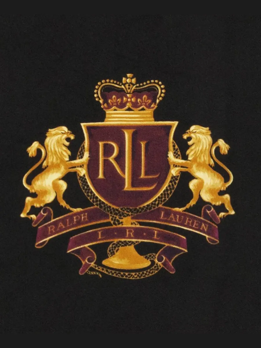 Шелковый шарф с принтом Belting Logo Crest Square Scarf Lauren Ralph Lauren — изображение 4 из 4, бордовый
