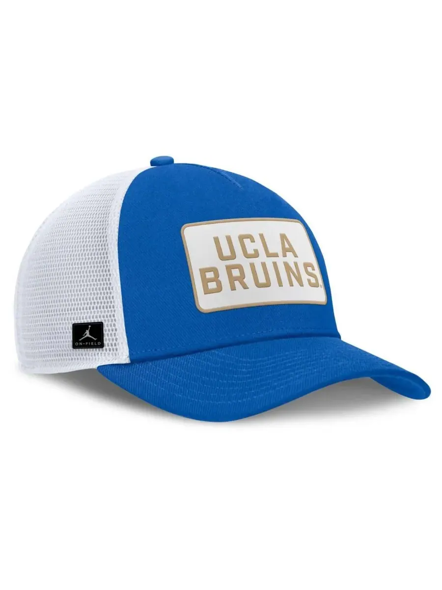 Jordan Мужская сине-белая регулируемая бейсболка-тракер с нашивкой UCLA Bruins 2025 On-Field Rise — изображение 3 из 4