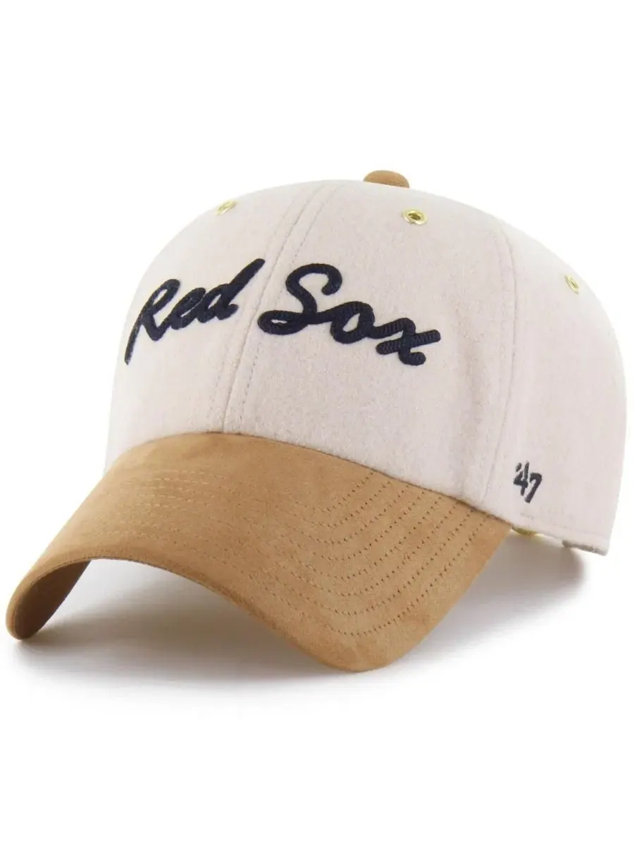 Кепка с козырьком Boston Red Sox Script Charm Clean Up '47 Brand — изображение 2 из 3, натуральный бежевый