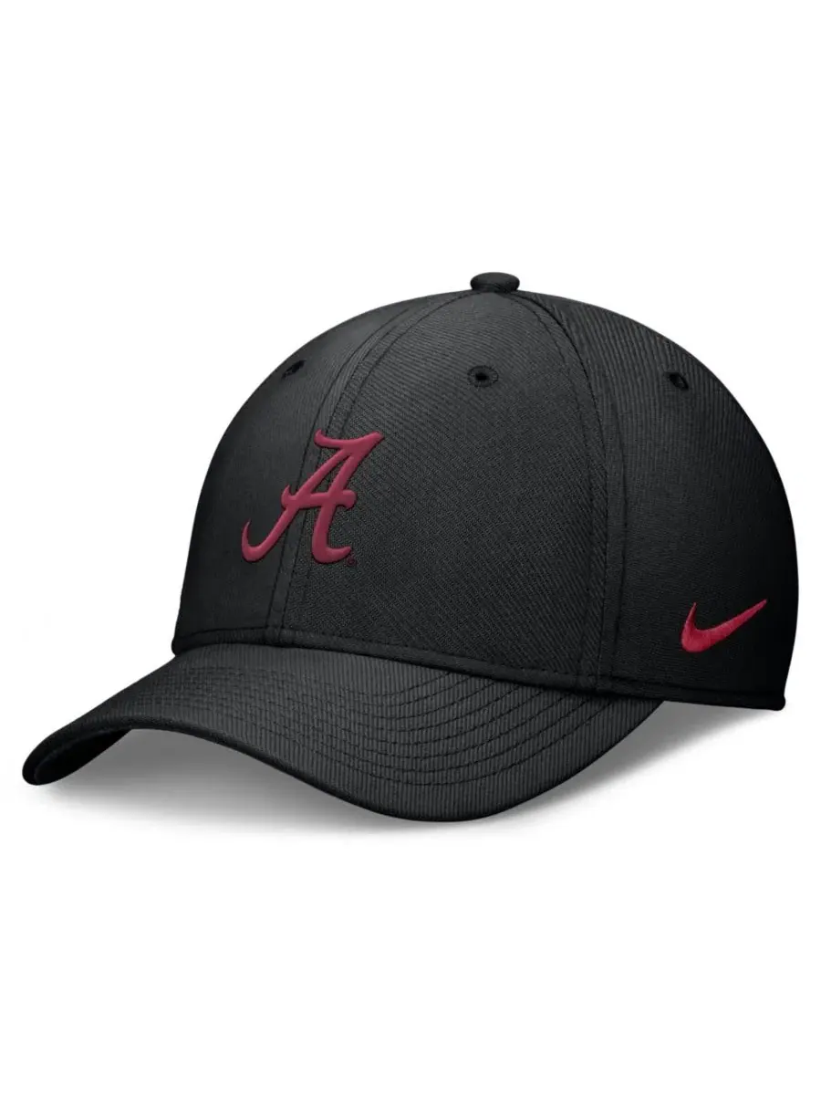 Кепка-бейсболка с вышивкой Alabama Crimson Tide Rise Swoosh Dri-FIT Flex Nike