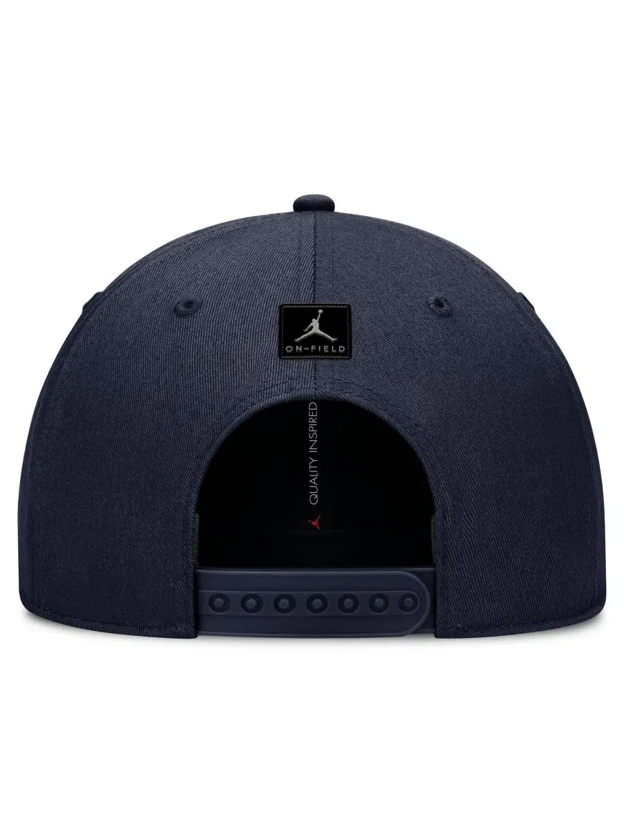 Кепка с вышивкой Michigan Wolverines Jordan — изображение 4 из 4, темно-синий