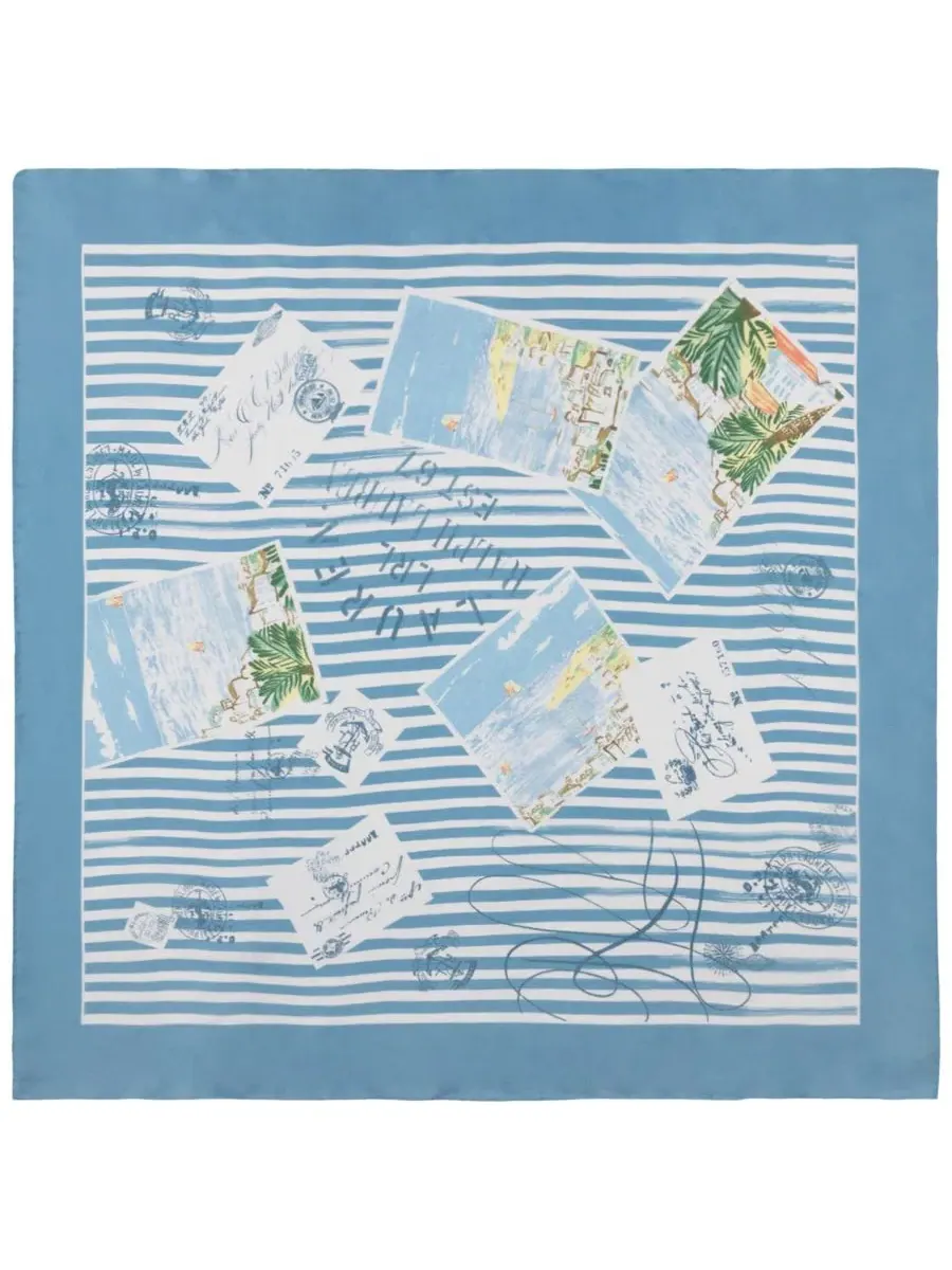 Шелковый платок Summer Postcard Conversational Scarf Lauren Ralph Lauren