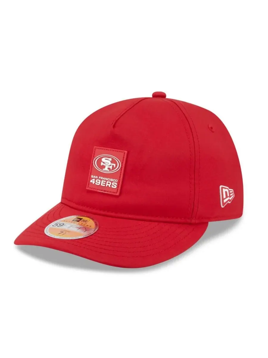 Мужская алая кепка San Francisco 49ers 2025 Sideline Retro Crown 59FIFTY Fitted Hat New Era