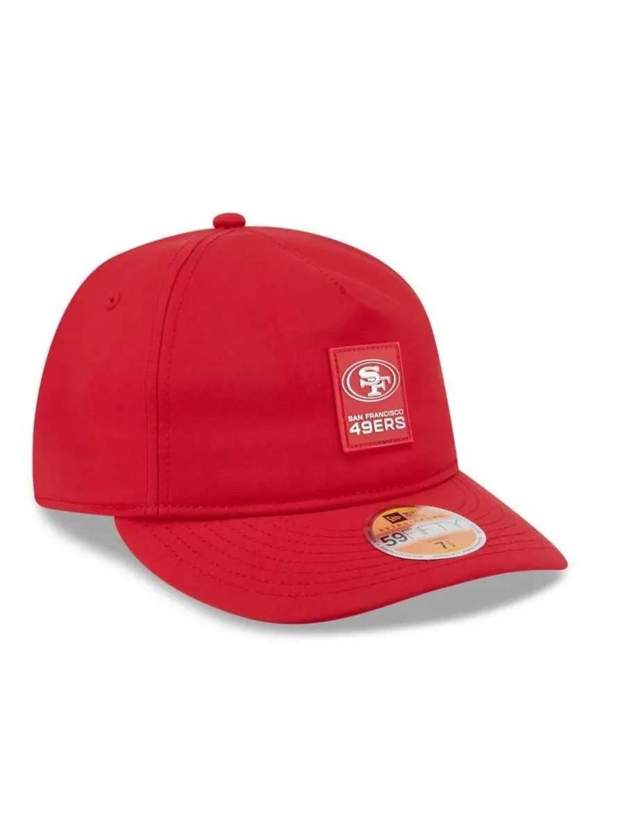 Мужская алая кепка San Francisco 49ers 2025 Sideline Retro Crown 59FIFTY Fitted Hat New Era — изображение 4 из 5, алый