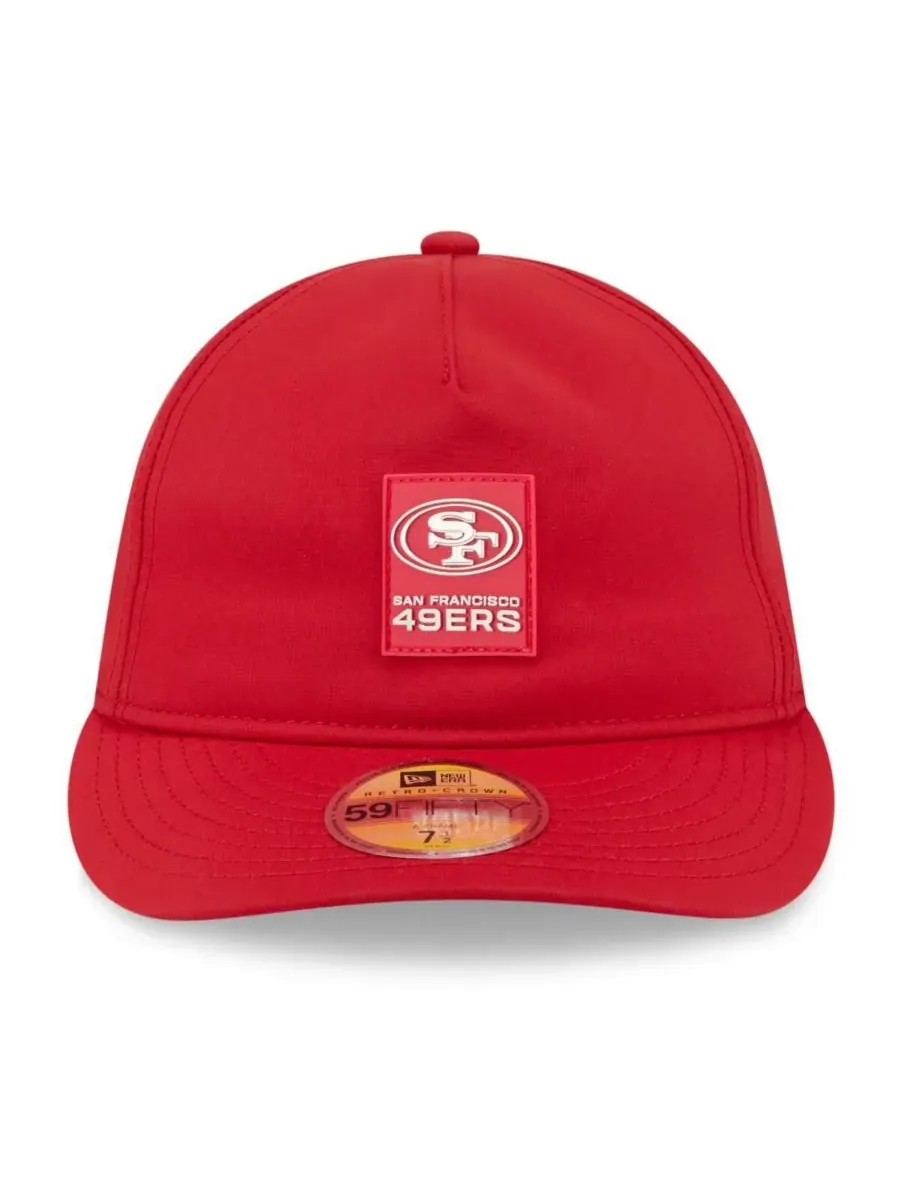 Мужская алая кепка San Francisco 49ers 2025 Sideline Retro Crown 59FIFTY Fitted Hat New Era — изображение 5 из 5, алый