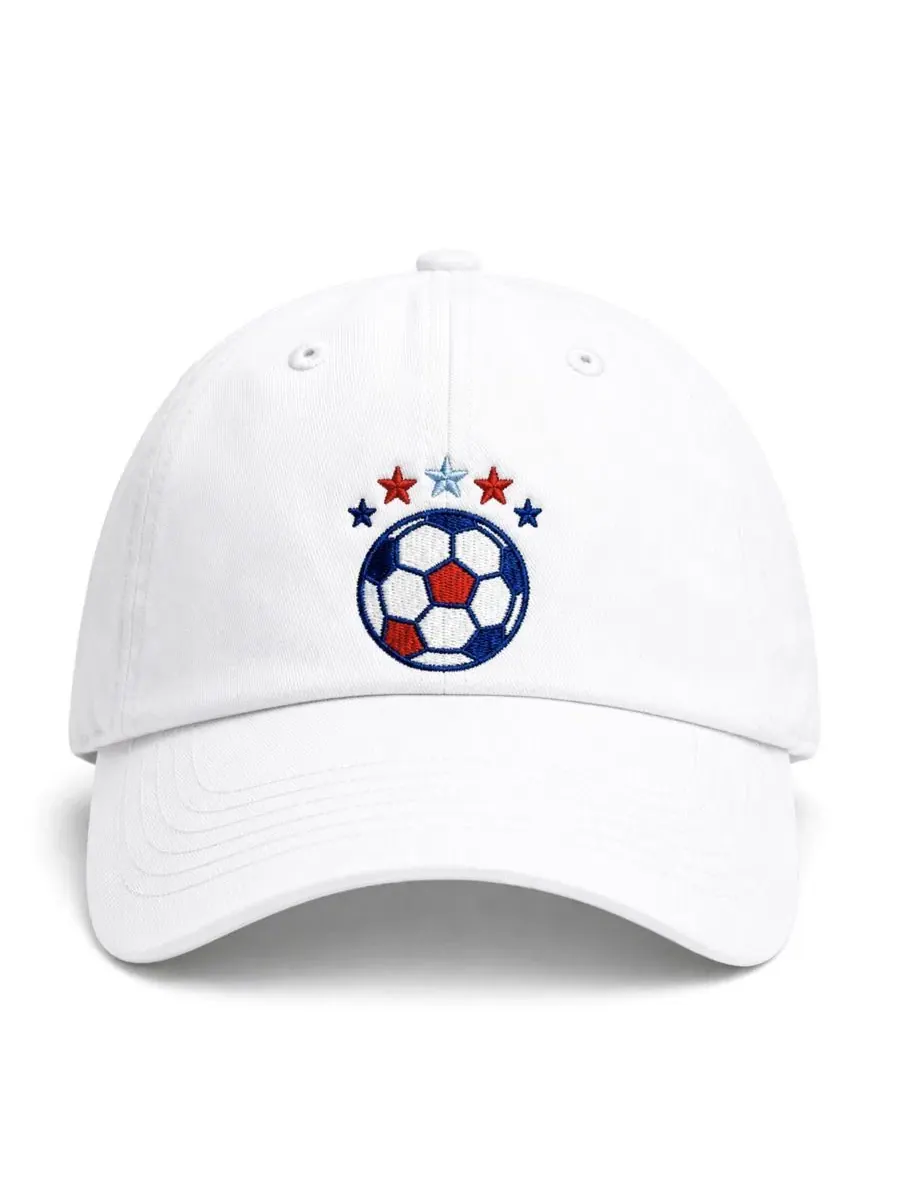 Бейсболка с вышивкой футбольного мяча USA Soccer Bits & Bows