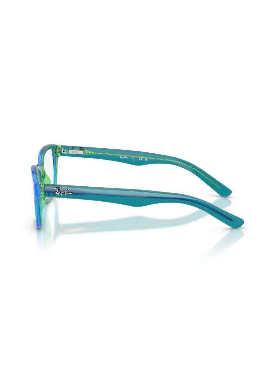 Детские очки Ray-Ban RB1555 Optics Kids, Acetate — изображение 3 из 5, синий зеленый