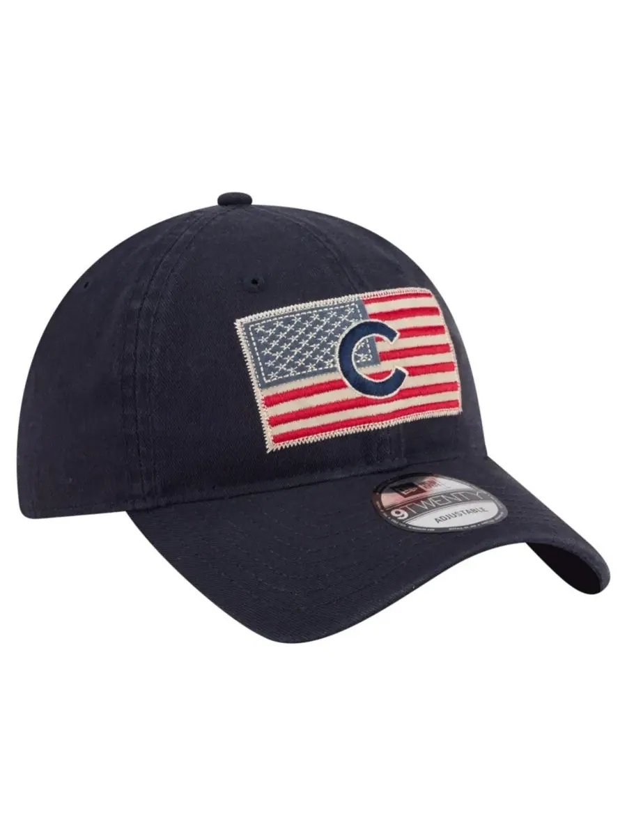 Кепка с вышивкой Americana Flag 9TWENTY New Era — изображение 4 из 5, темно-синий
