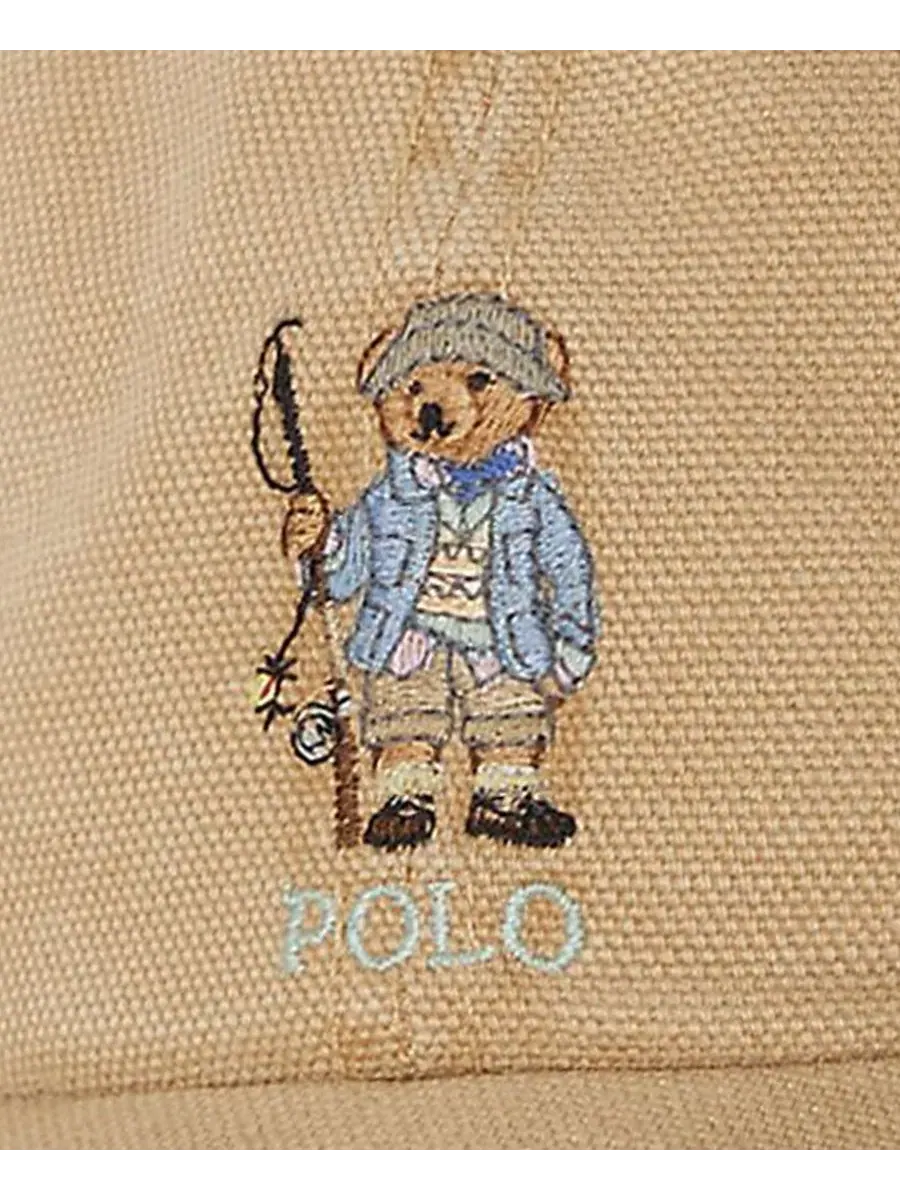 Кепка из хлопкового канваса Polo Bear Polo Ralph Lauren — изображение 2 из 3, бежевый