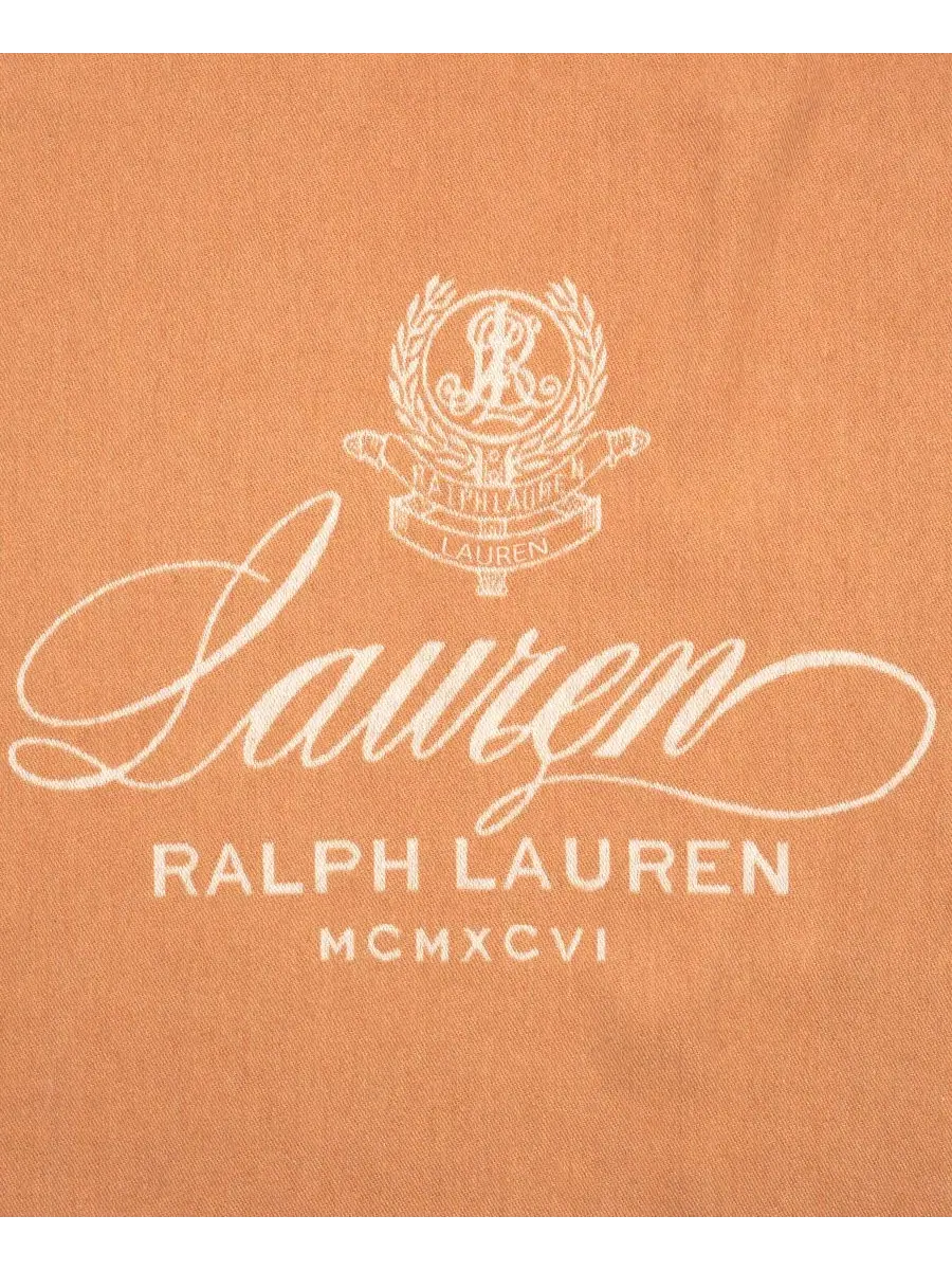 Шаль с жаккардовым узором и монограммой LRL Lauren Ralph Lauren — изображение 3 из 3, кремовый