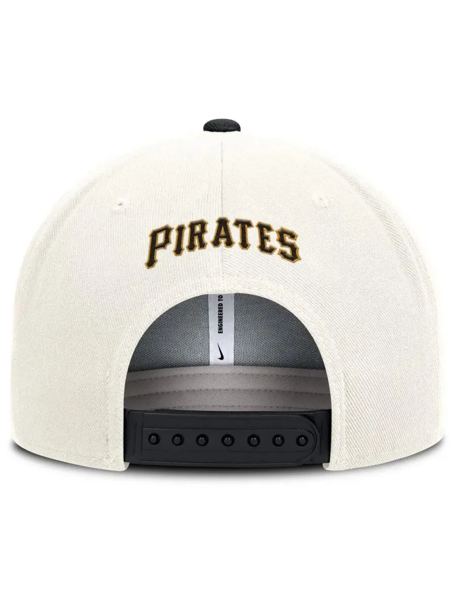 Кепка-снэпбек Pittsburgh Pirates Cooperstown Pro Dri-FIT Nike — изображение 2 из 4, кремовый черный