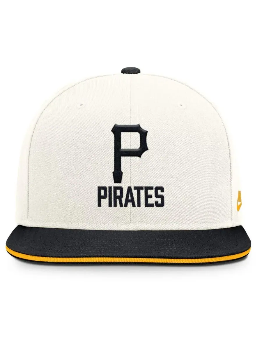 Кепка-снэпбек Pittsburgh Pirates Cooperstown Pro Dri-FIT Nike — изображение 4 из 4, кремовый черный