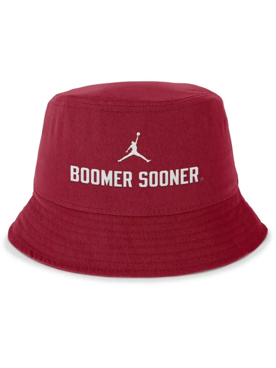 Jordan Мужская панама Oklahoma Sooners Local Apex цвета малиновой хаки — изображение 4 из 4, красный