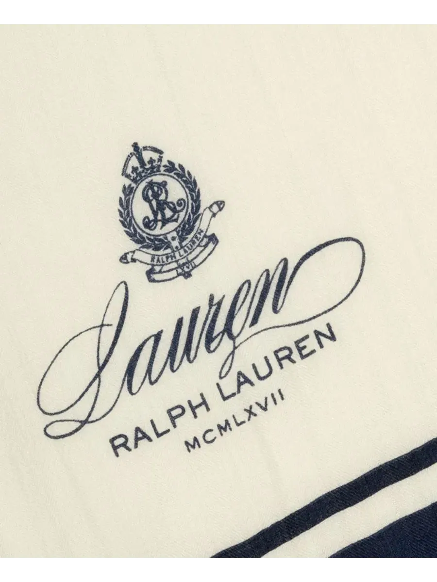 Весенний небольшой продолговатый шарф Lauren Ralph Lauren — изображение 3 из 3, бежевый