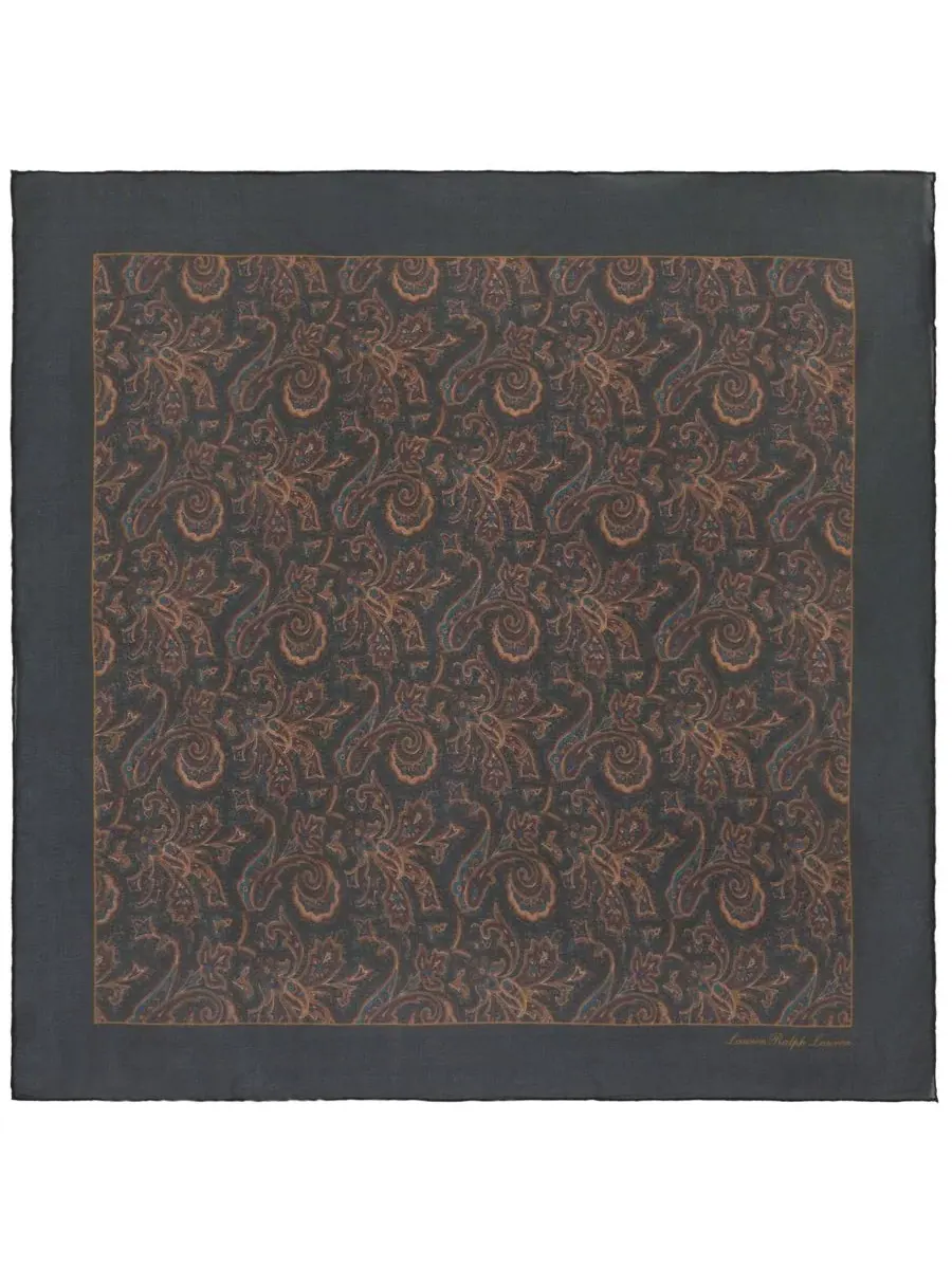 Шелковый платок с принтом Paisley Small Square Lauren Ralph Lauren