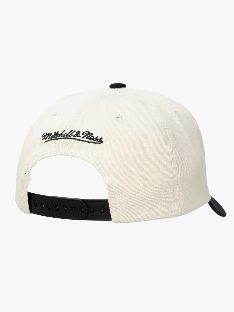 Кепка-снэпбек с вышивкой Retro Lines Mitchell & Ness — изображение 2 из 2, бежевый
