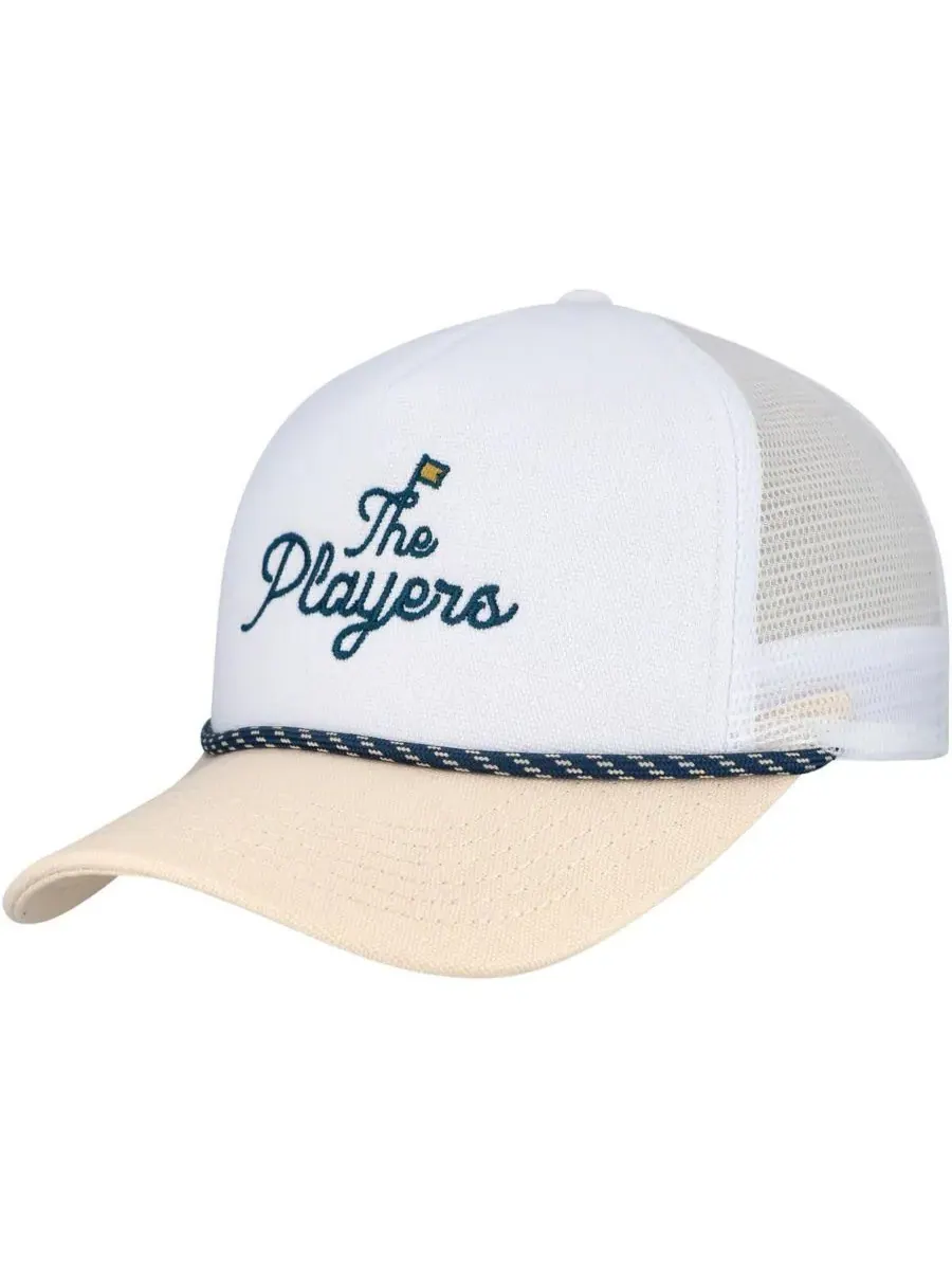 Barstool Golf Мужская кепка THE PLAYERS белого/бежевого цвета с регулируемой высотой и — бежевый