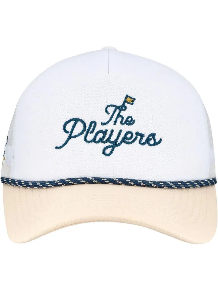 Barstool Golf Мужская кепка THE PLAYERS белого/бежевого цвета с регулируемой высотой и — изображение 4 из 4, белый бежевый