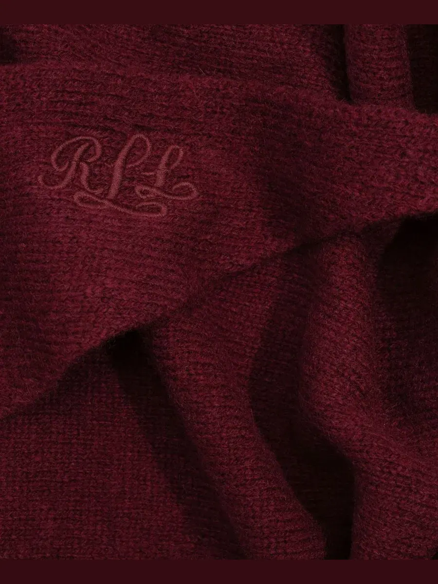 Шарф Wool Knit Triangle Lauren Ralph Lauren — изображение 3 из 6, красный