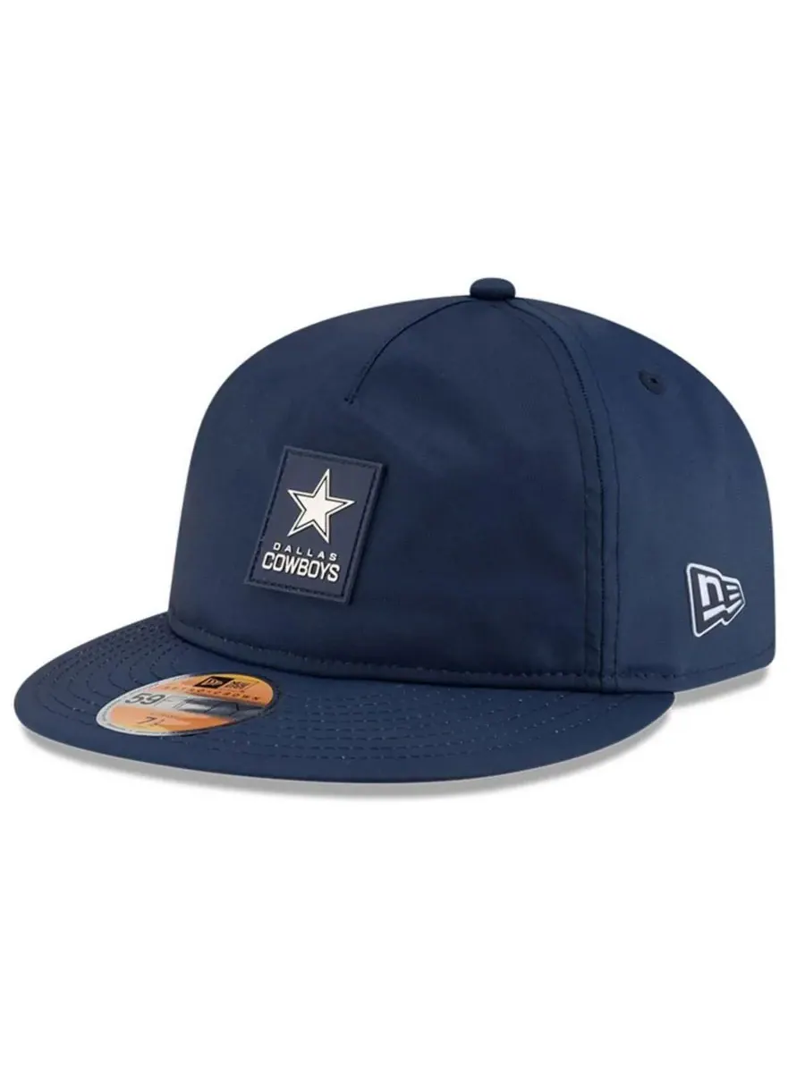 New Era Мужская темно-синяя кепка Dallas Cowboys 2025 Sideline Retro Crown 59FIFTY Fitted Hat