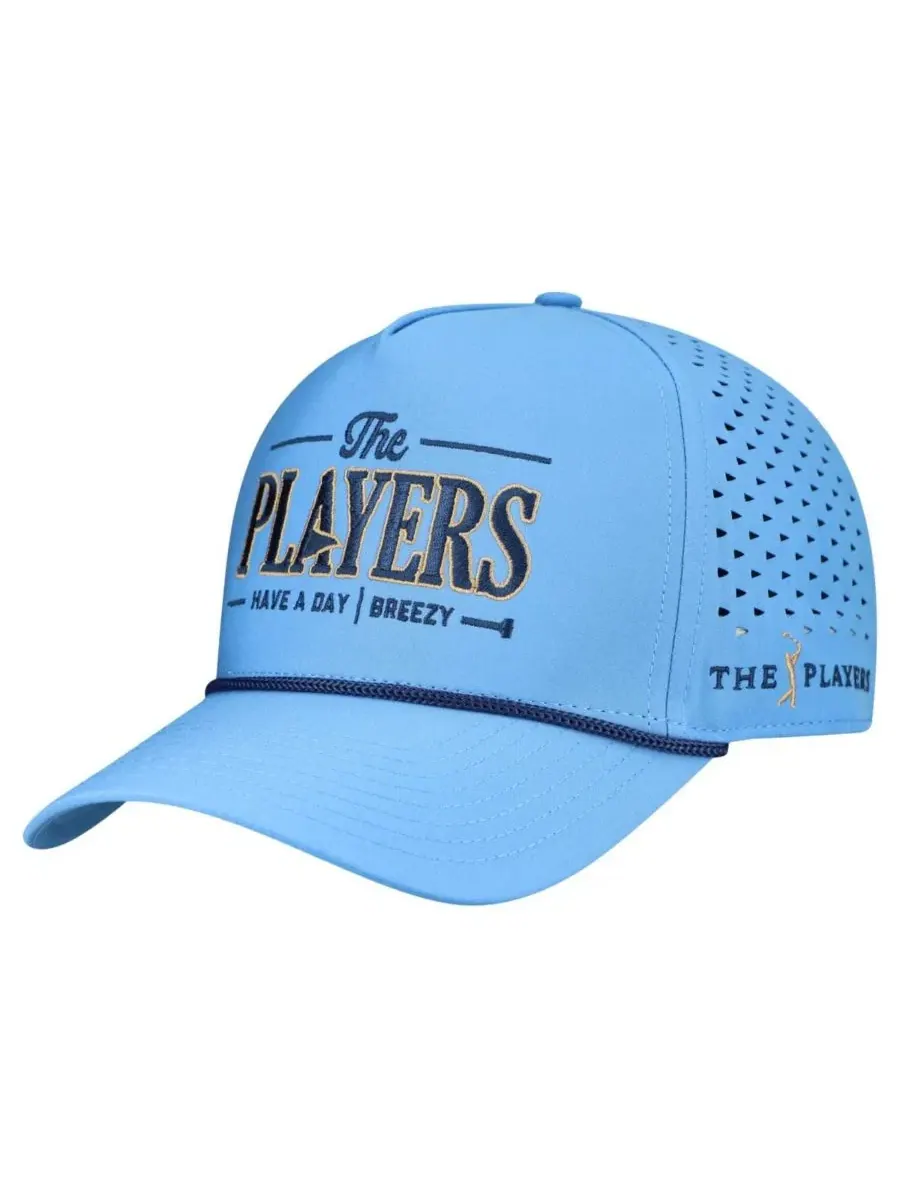 Мужская светло-голубая регулируемая кепка THE PLAYERS Flagship Performance Breezy Golf — синий