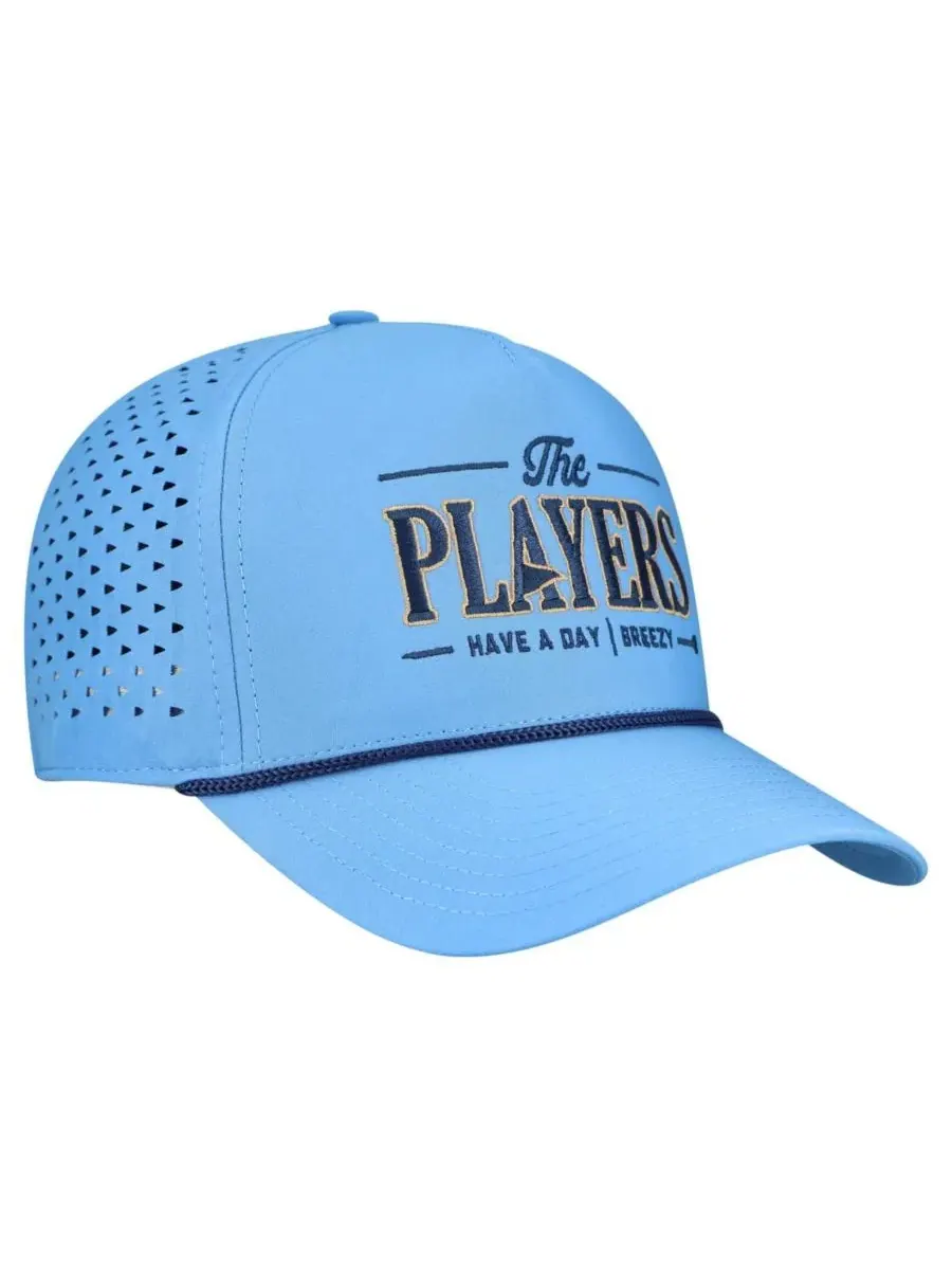 Мужская светло-голубая регулируемая кепка THE PLAYERS Flagship Performance Breezy Golf — изображение 3 из 4, светлый синий