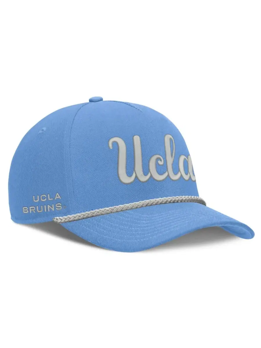 Бейсболка из твила с вышивкой UCLA Bruins Rope Rise Jordan — изображение 3 из 4, светлый синий