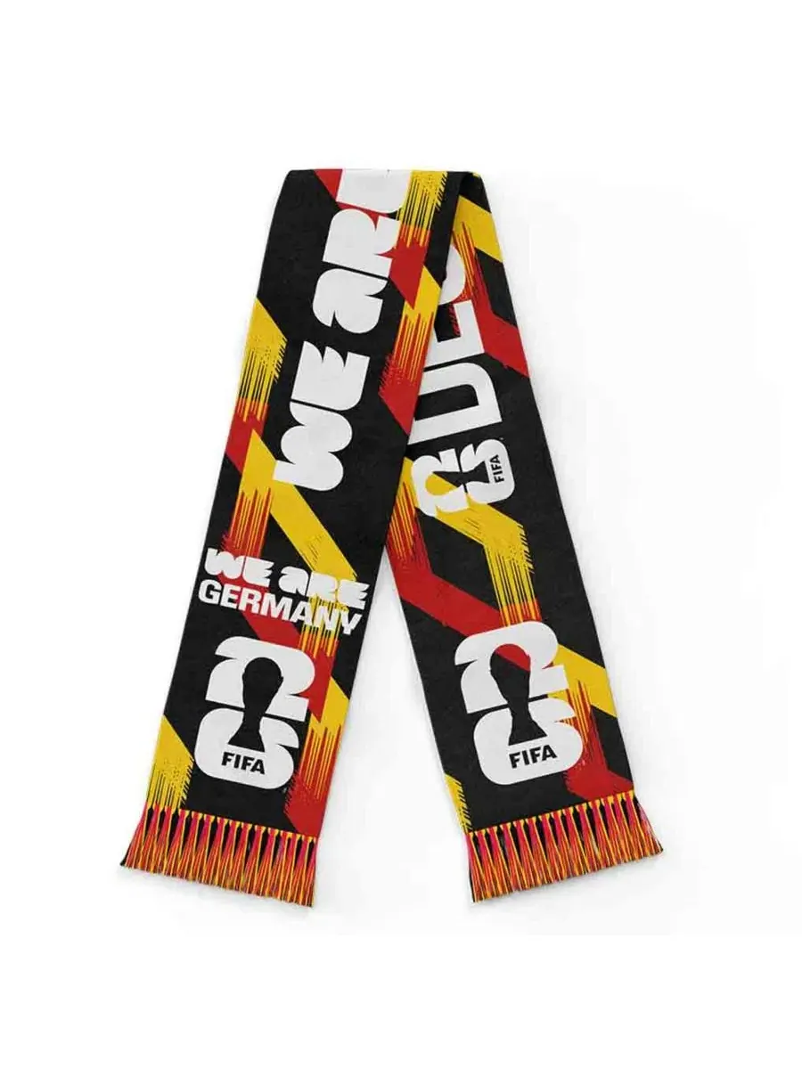 Шарф болельщика с принтом, Германия FIFA World Cup 2026 Global Scarves — желтый