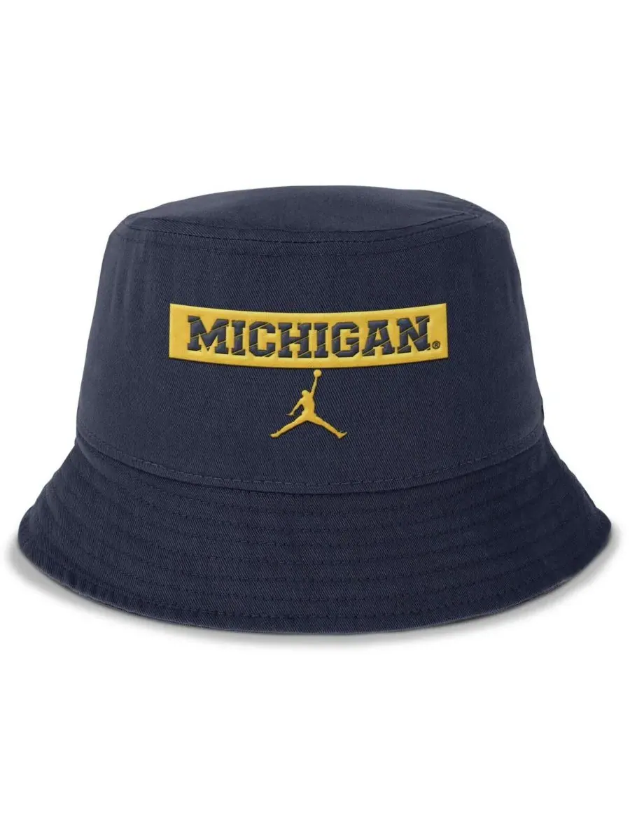 Jordan Мужская темно-синяя панама Michigan Wolverines Apex — изображение 2 из 4, темно-синий