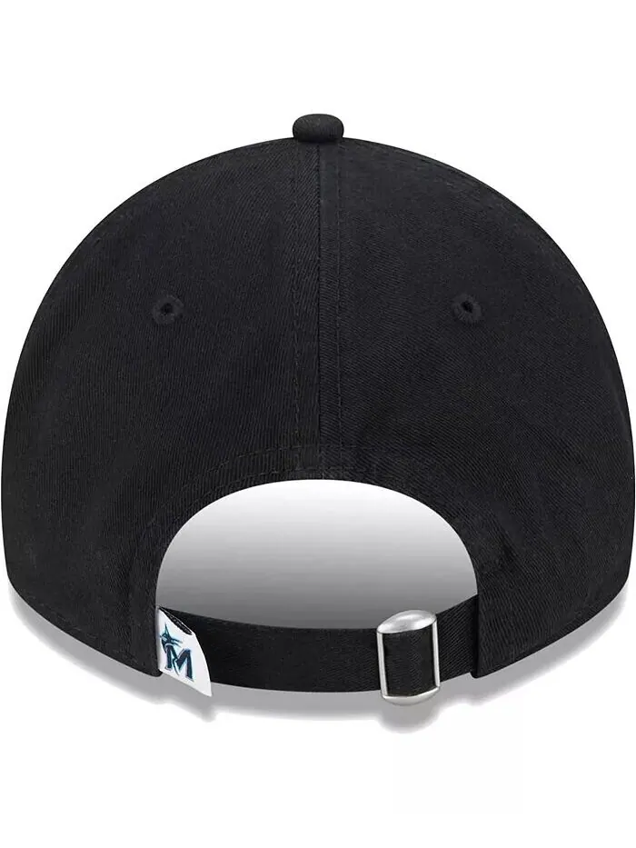 Черная регулируемая шапка Little Boys and Girls Miami Marlins Team 9TWENTY New Era — изображение 5 из 5