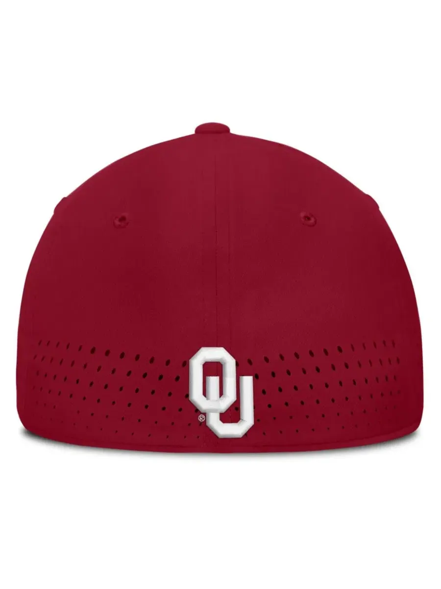 Бейсболка Jordan Oklahoma Sooners Gameday Aerobill Swooshflex Dri-FIT — изображение 2 из 5, красный