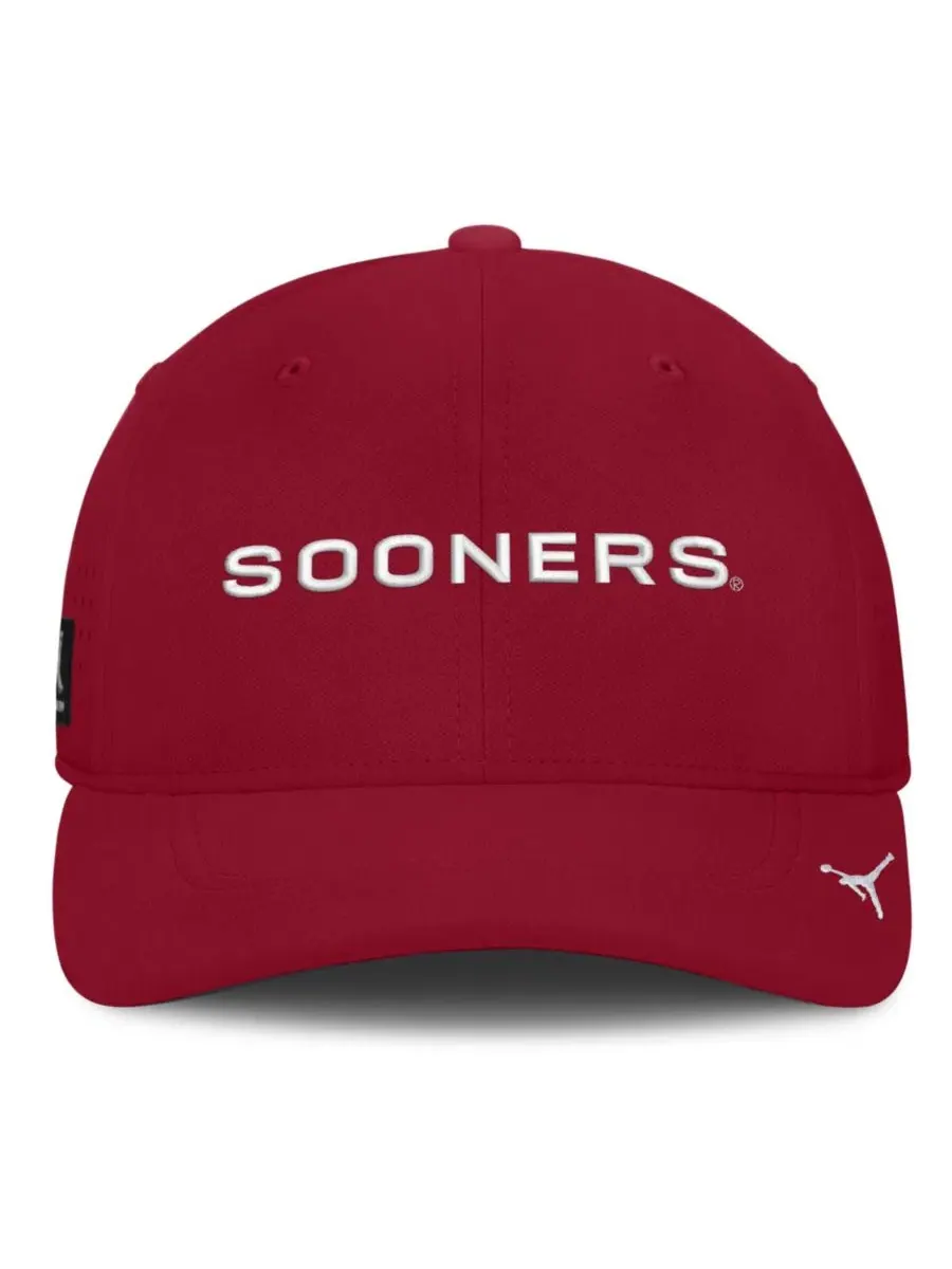 Бейсболка Jordan Oklahoma Sooners Gameday Aerobill Swooshflex Dri-FIT — изображение 5 из 5, красный