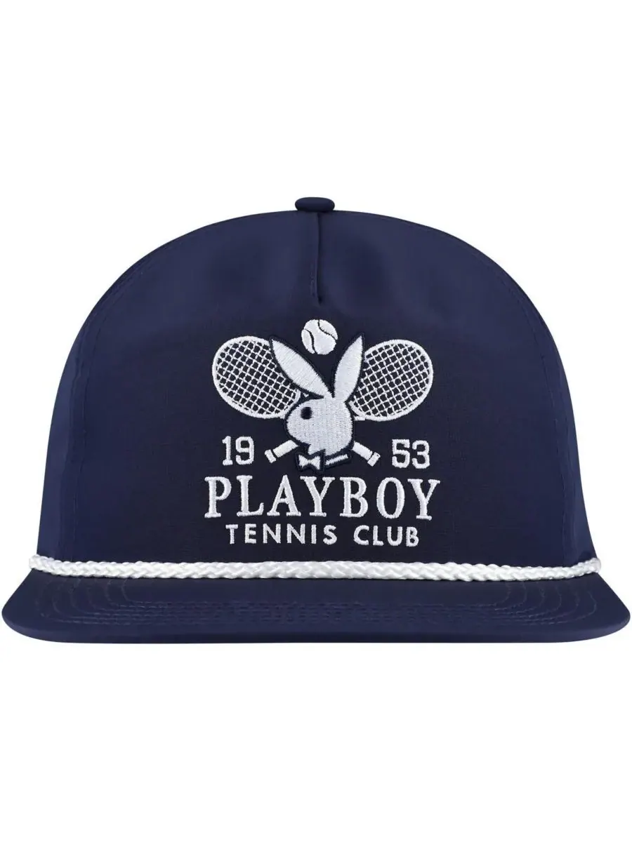 Lids Мужская регулируемая кепка Playboy Tennis Club цвета хаки — изображение 4 из 4, темно-синий