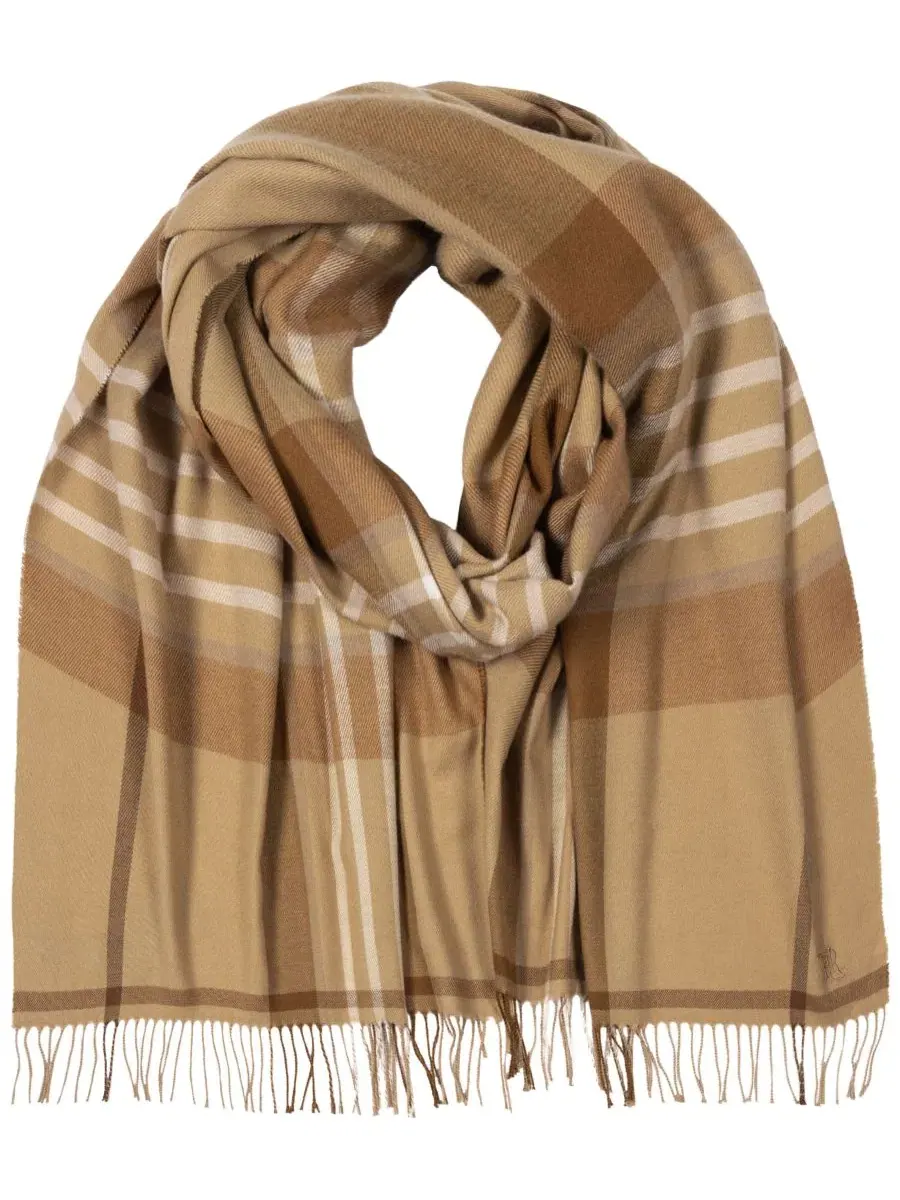Шарф из мериноса с принтом в клетку, модель Exploded Plaid Lauren Ralph Lauren