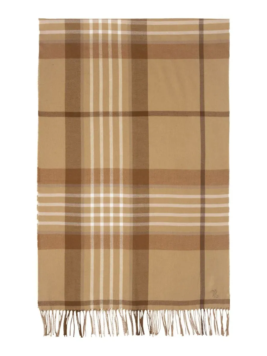 Шарф из мериноса с принтом в клетку, модель Exploded Plaid Lauren Ralph Lauren — изображение 3 из 8, мульти