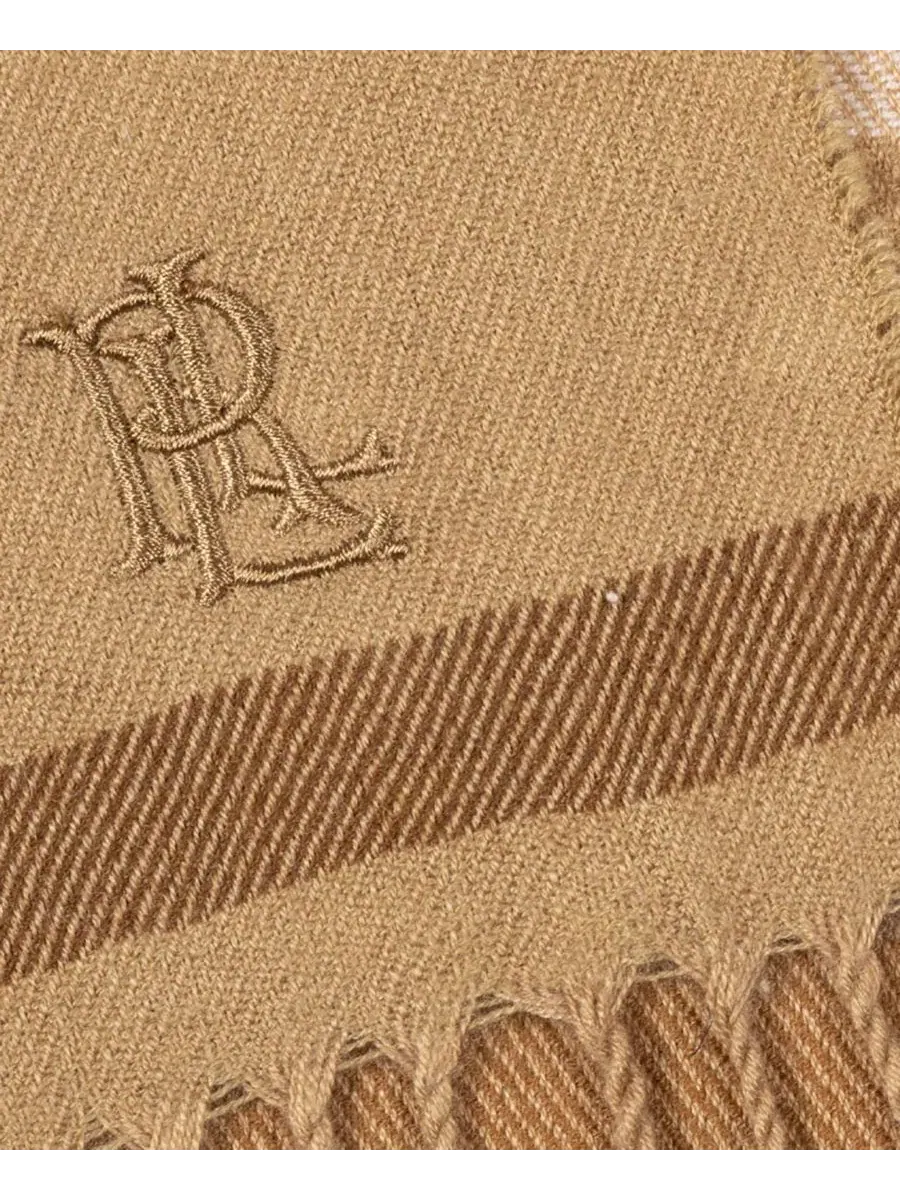 Шарф из мериноса с принтом в клетку, модель Exploded Plaid Lauren Ralph Lauren — изображение 4 из 8, мульти