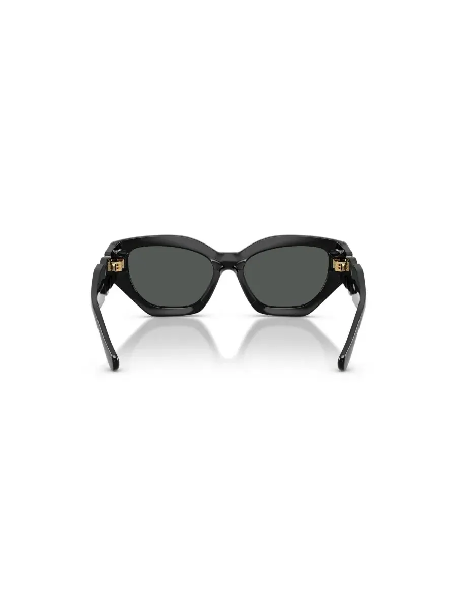 Солнцезащитные очки с геометрической оправой Versace VK4007U — изображение 4 из 6, черный
