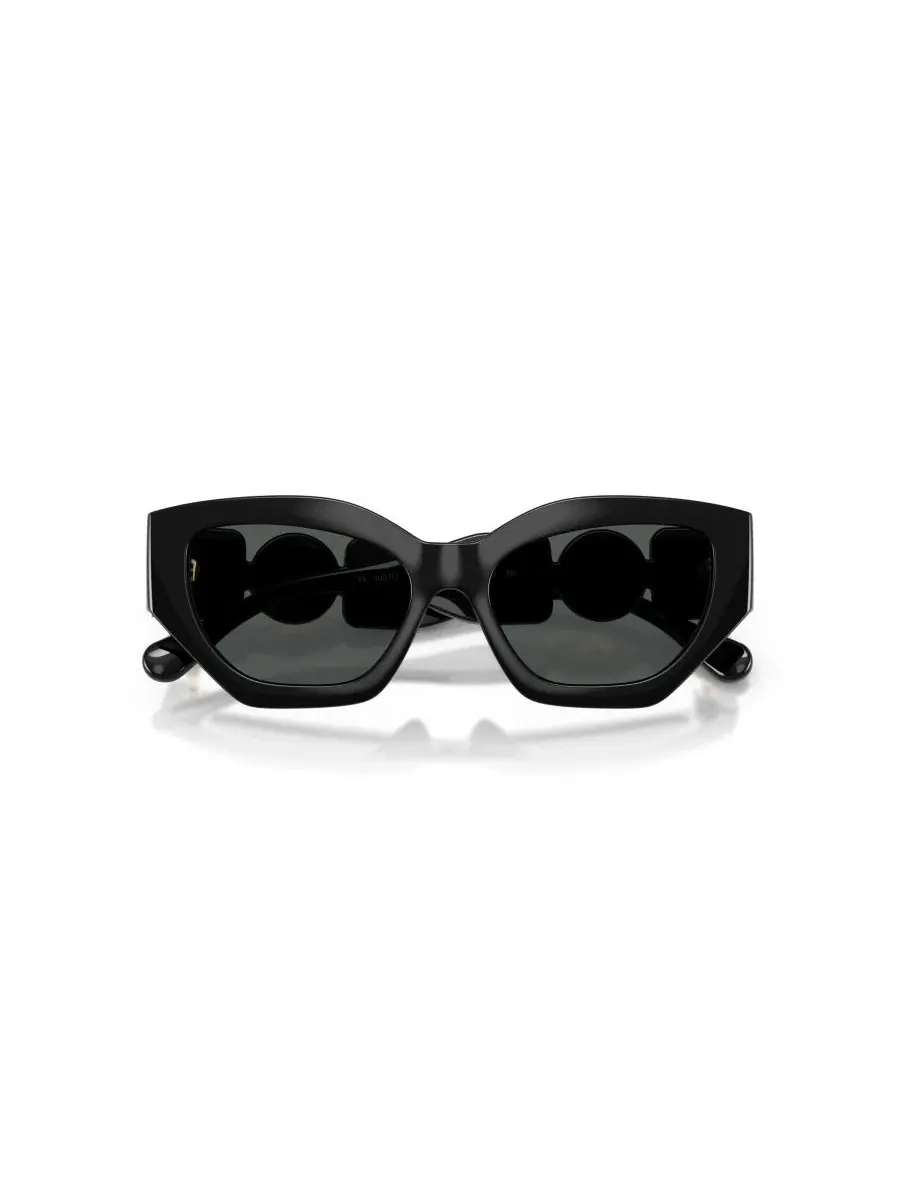 Солнцезащитные очки с геометрической оправой Versace VK4007U — изображение 5 из 6, черный