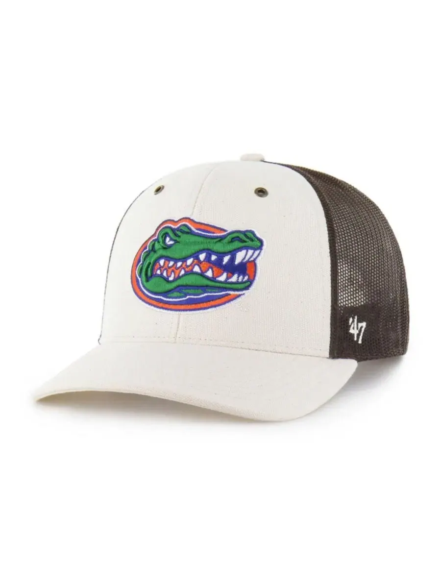 Кепка-тракер с сеткой, безразмерная, с вышивкой Florida Gators Carhartt x '47 — коричневый