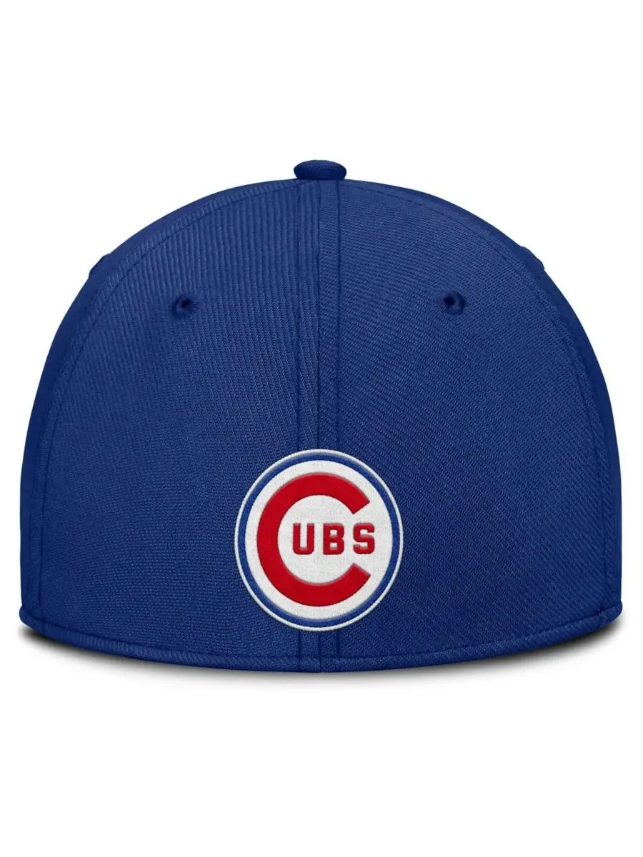 Nike Мужская бейсболка Chicago Cubs Rise Swoosh Performance Flex королевского синего/светло-синего — изображение 4 из 4