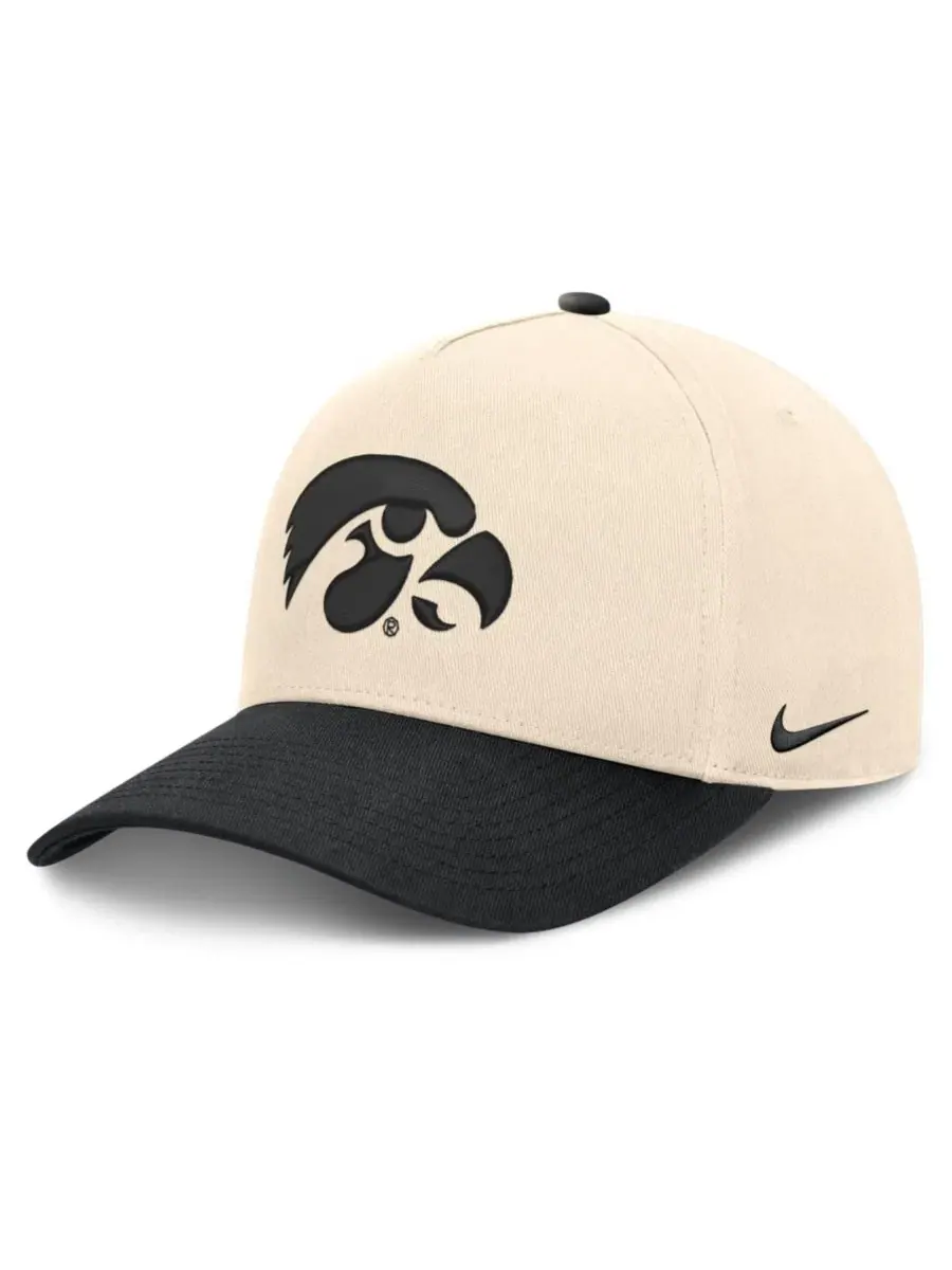 Кепка Nike Campus Prep Rise Adjustable с вышивкой Iowa Hawkeyes