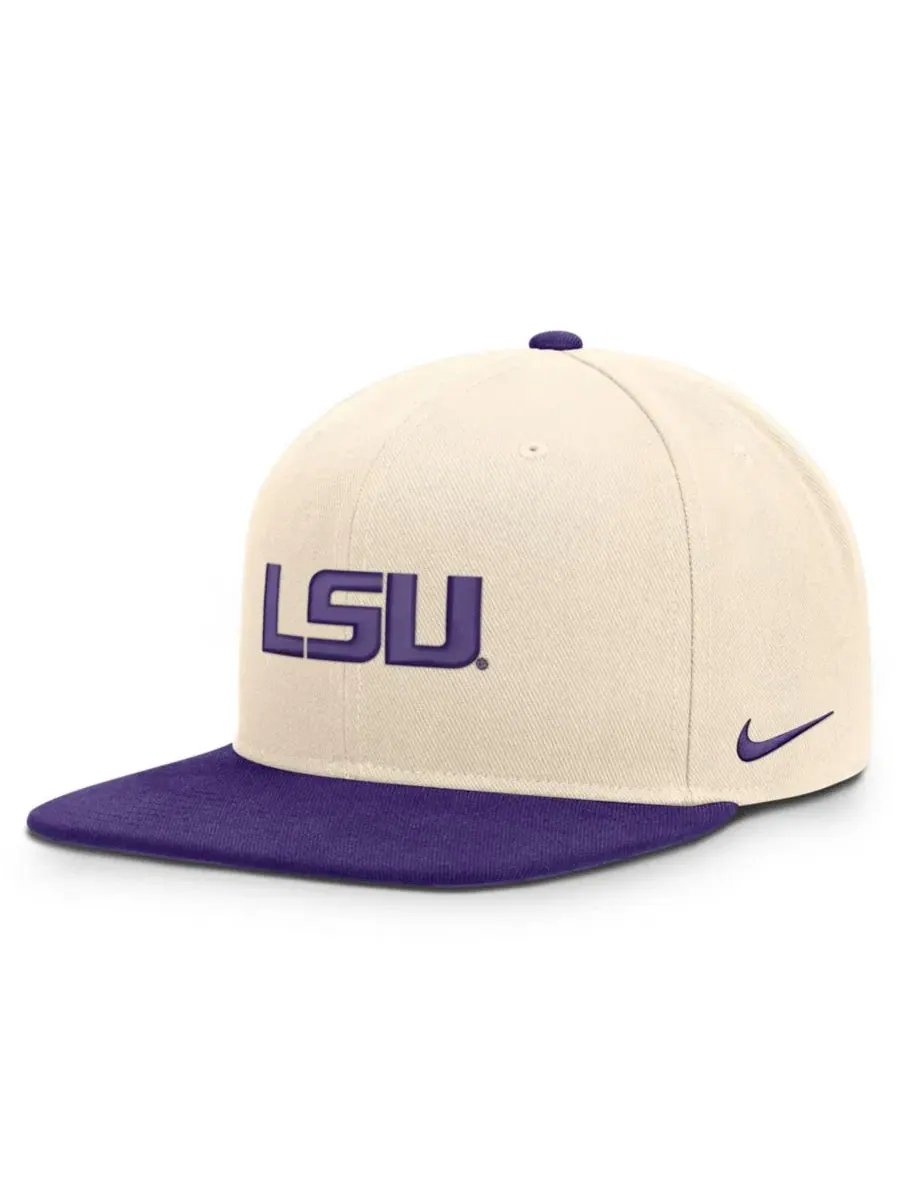 Кепка-снэпбек с высокой тульей и плоским козырьком, с вышивкой LSU Tigers Nike