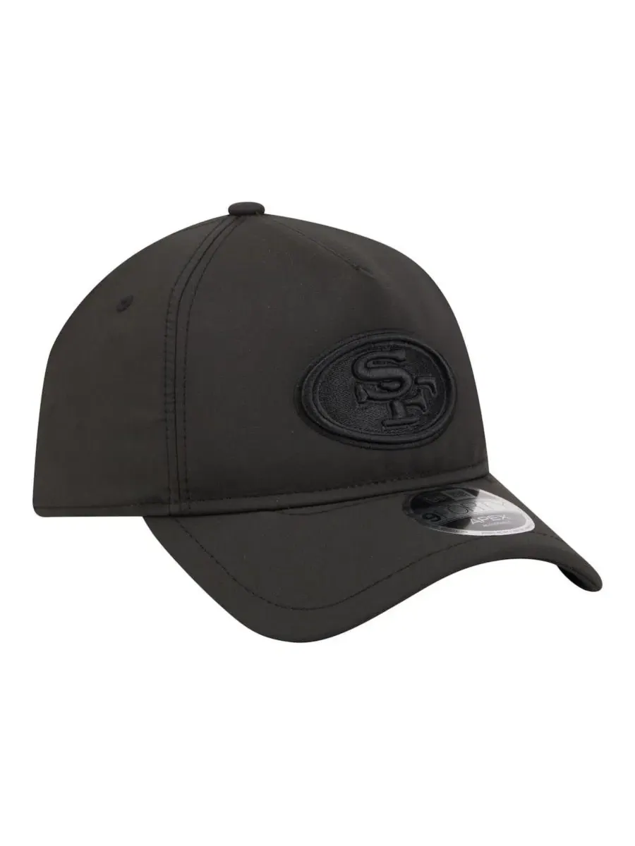 Кепка New Era Apex 9FORTY с вышитым логотипом San Francisco 49ers — изображение 3 из 5, черный